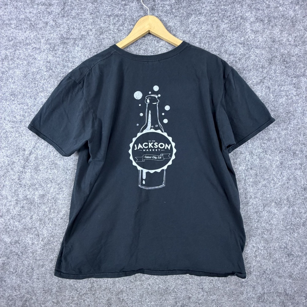 Jackson Market Soda Bottle Gildan Softstyle T-Shirt Men XL Black Summer Wear